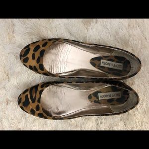 Leopard print ballet flats, 6.5